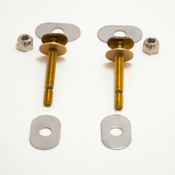 1/4 x 21/4 break away closet bolt kit with round and oval washers