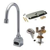 Sensor faucet deck mount battery with 8 inch deck plate Zurn