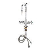 Lab Mixing Faucet, Deck Mount, Vacuum Breaker Swing Nozzle, Serrated Tip