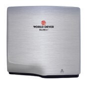 slimdri hand dryer 950 watts universal voltage ada compliant stainless steel brushed