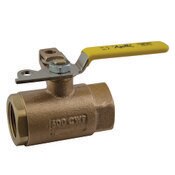 Ball Valve, 1/2 Inch NPT, Bronze, Padlocking, Conbraco
