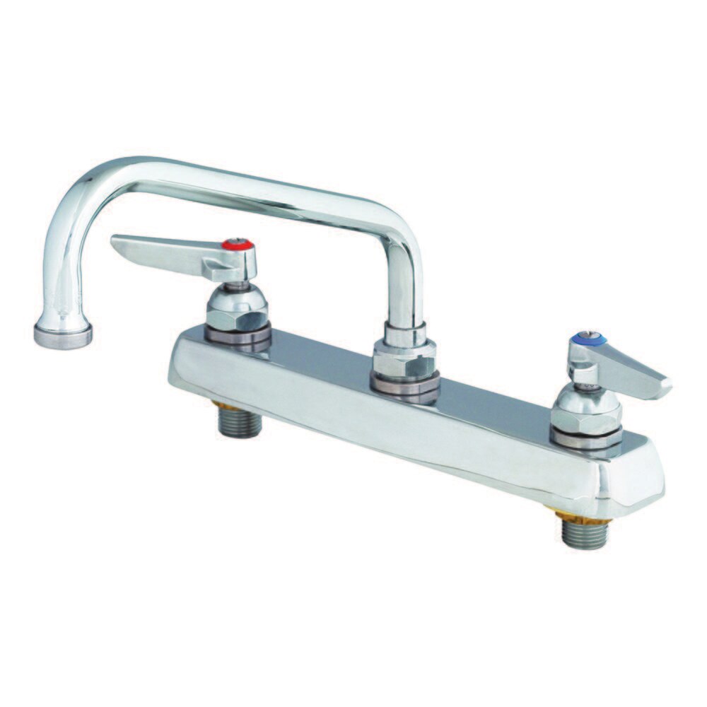 T&S workboard faucet deck mount 8" CC, 8" swing spout.