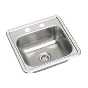 Sink Stainless Steel 15 X 15 X 5 3/16, Single Bowl, Top Mount, Bar