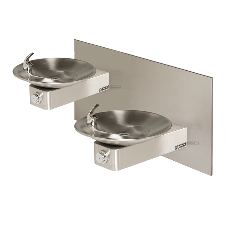 Barrier-Free Dual Wall Mount Fountain, Model 1011, Hi-Lo Bar