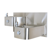 Barrier-Free Dual Wall Mount Fountain, Model 1119, Hi-Lo Barrier-Free, Wall Mounted, Dual 18 Gauge