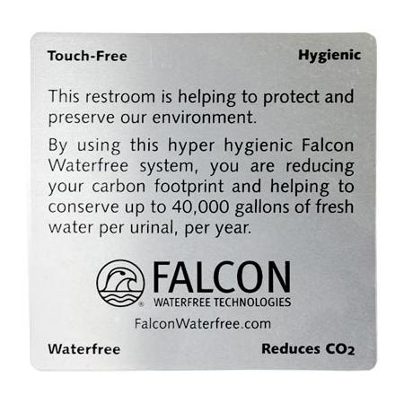 Wall Plate, Waterfree Urinal (English)