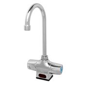 Single Hole Deck Mount Mixing Temp. Adj. Man. Piston Oper. Sensor AC Powered GN Scrub Sink Faucet