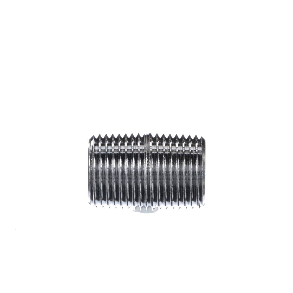 Nipple, Close, 3/8" X 1", Chrome Plated