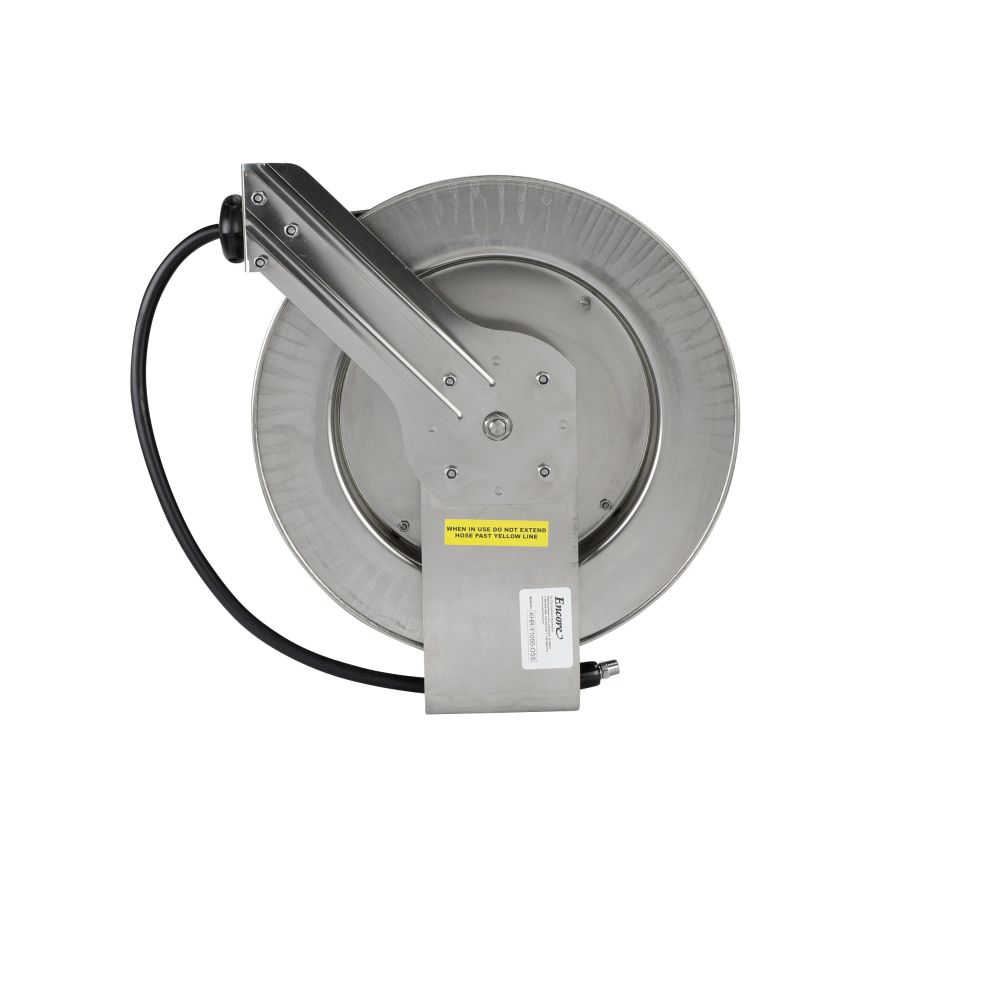Hose Reel Only, 50" Hose, Open Stainless Steel