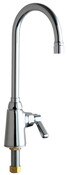 Deck-Mounted Manual Sink Faucet, Single-Hole, Single-Supply, 1/2" Npsm Supply Inlet With Coupling N