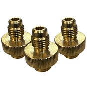 1/4 In Set of 3 Backflow Quick Test Fittings, Brass