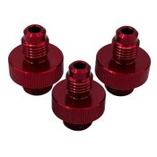1/4 In Set of 3 Backflow Quick Test Fittings, Aluminum