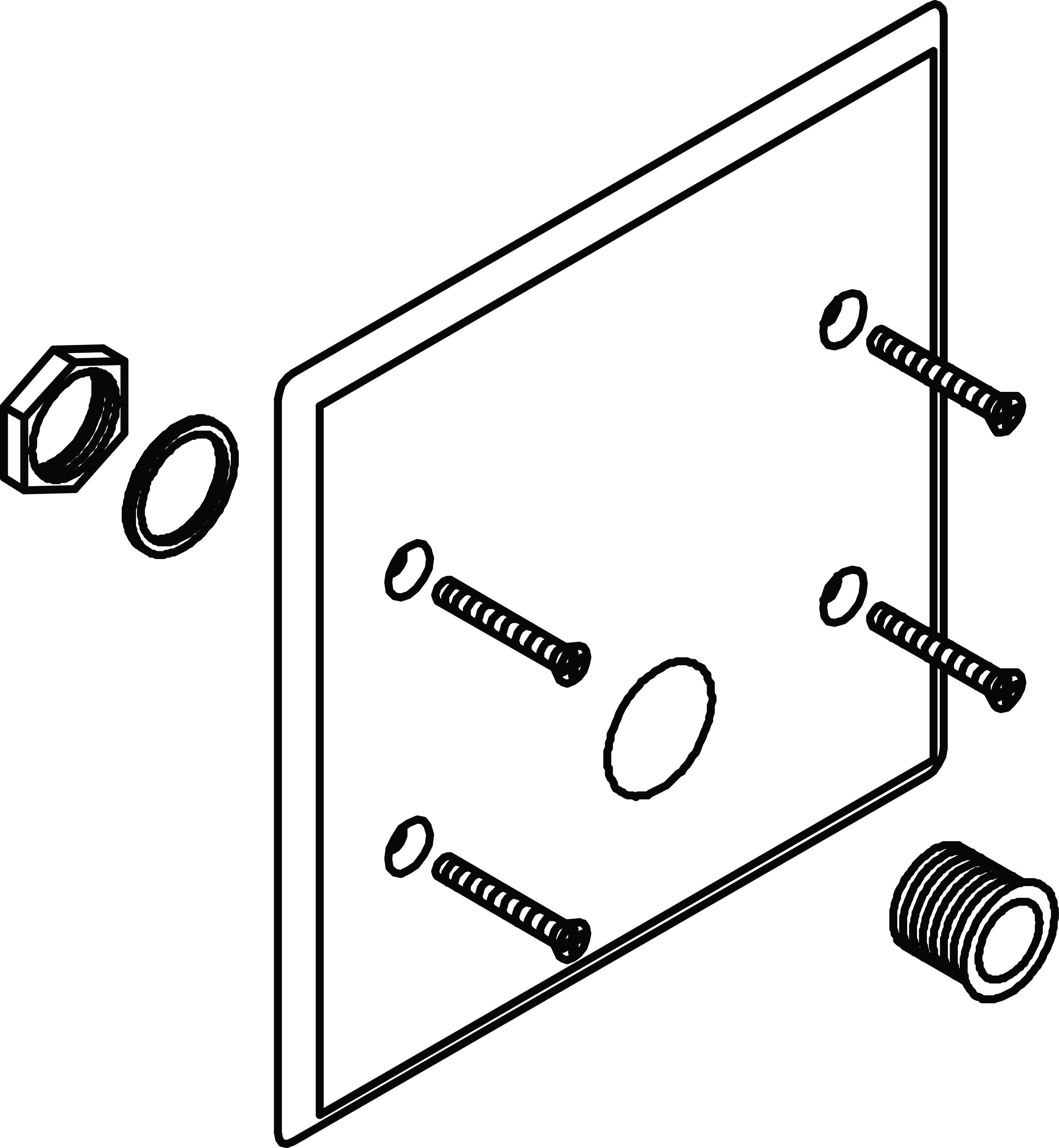 Wall Plate 5 X 5 without Sensor Eye