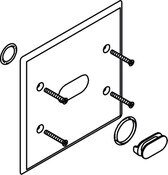 Wall Plate 7 X 7 without Button (For Concealed Urinal)