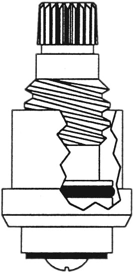 Stem Left Hand Cold Fits American Standard