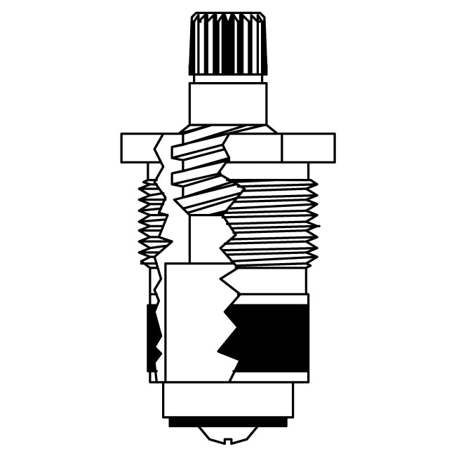 Stem Right Hand Hot Fits American Standard