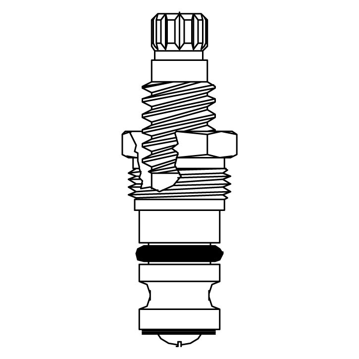 Stem Right Hand Hot Fits Borg Warner