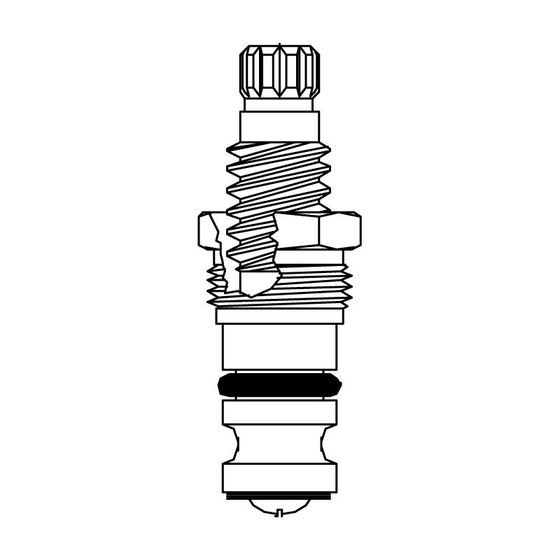 Stem Left Hand Cold Fits Borg Warner