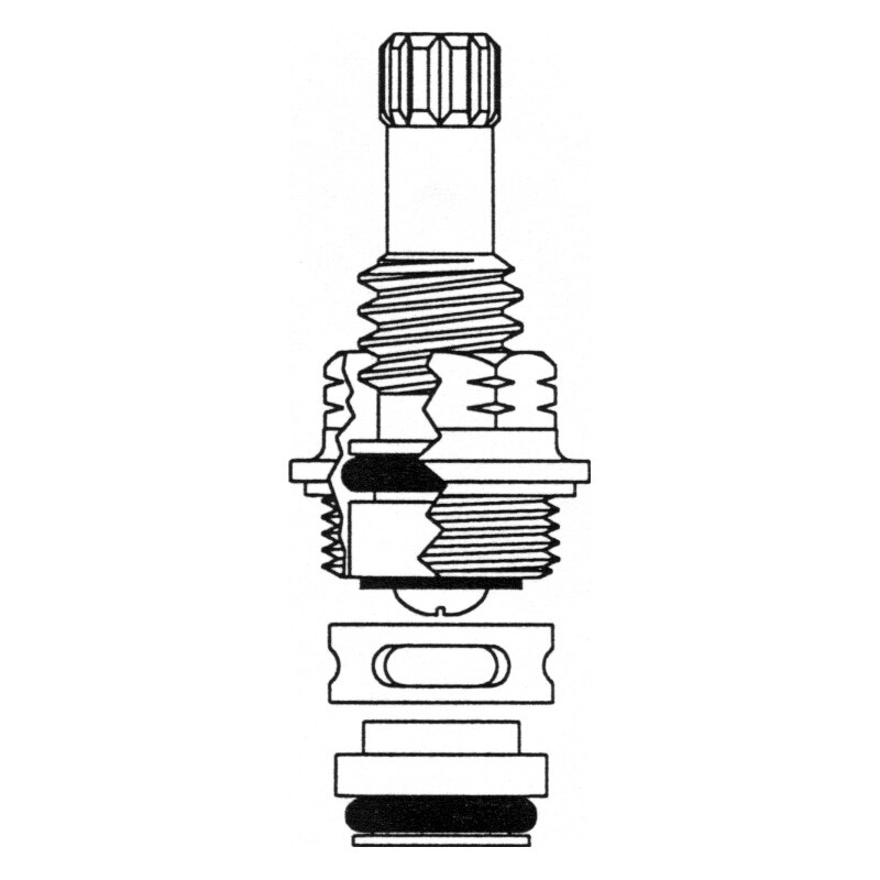 Stem Right Hand Hot Fits Pfister