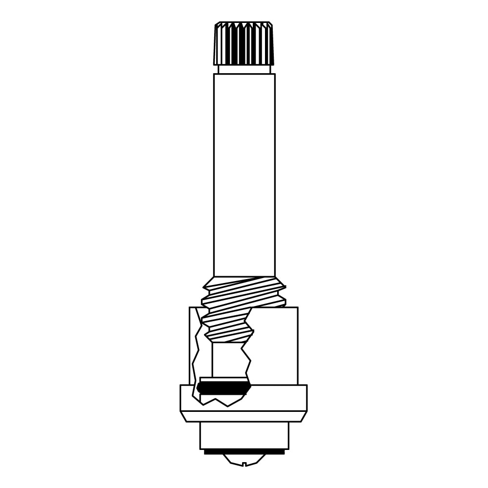 Stem Right Hand Hot fits American Standard