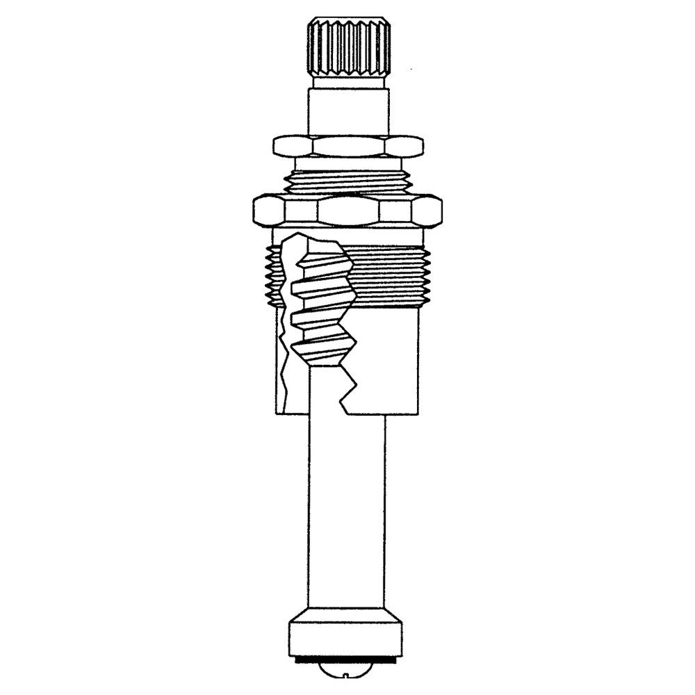 Stem Right Hand Hot Fits Speakman