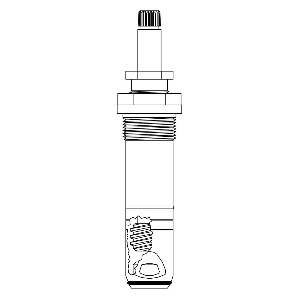 Stem Right Hand Hot Fits American Standard