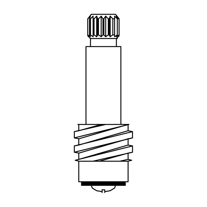 Stem Left Hand Cold Fits Briggs