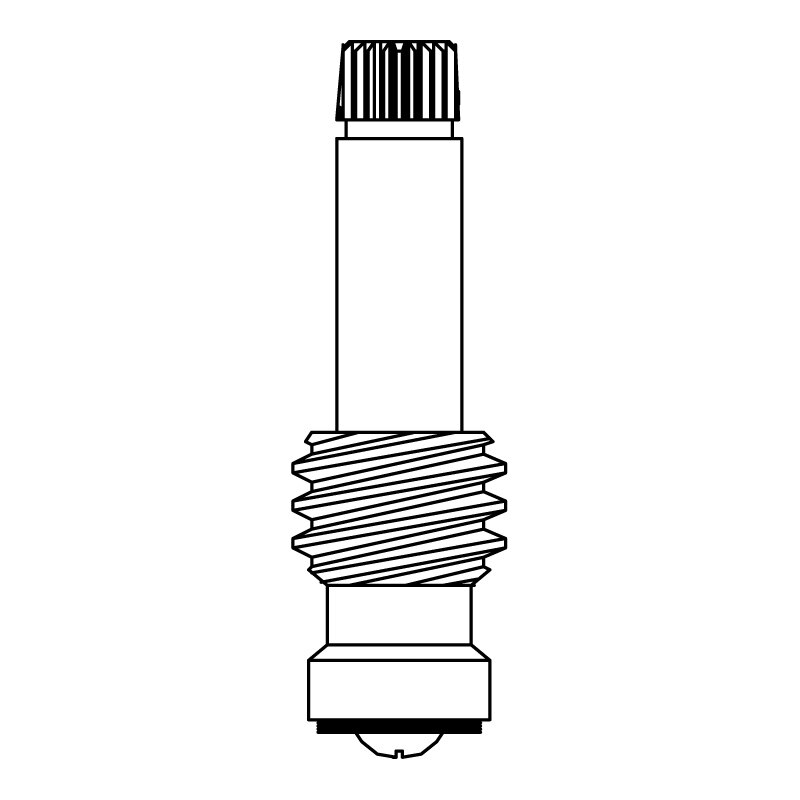 Stem Right Hand Hot Lead Free Fits American Standard