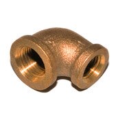 Elbow 90 Reducing Brass 3/8 X 1/4 Lead Free