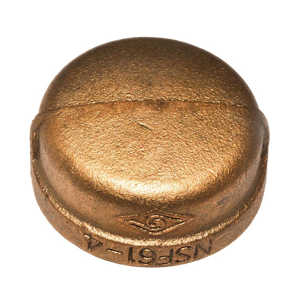 Cap Brass Lead Free 2 Inch