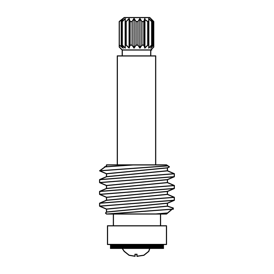 Stem Right Hand Hot Bathcock Fits Briggs Republic