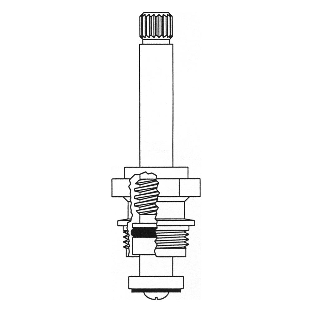 Stem Right Hand Hot Or Cold Fits Union Gopher Brass