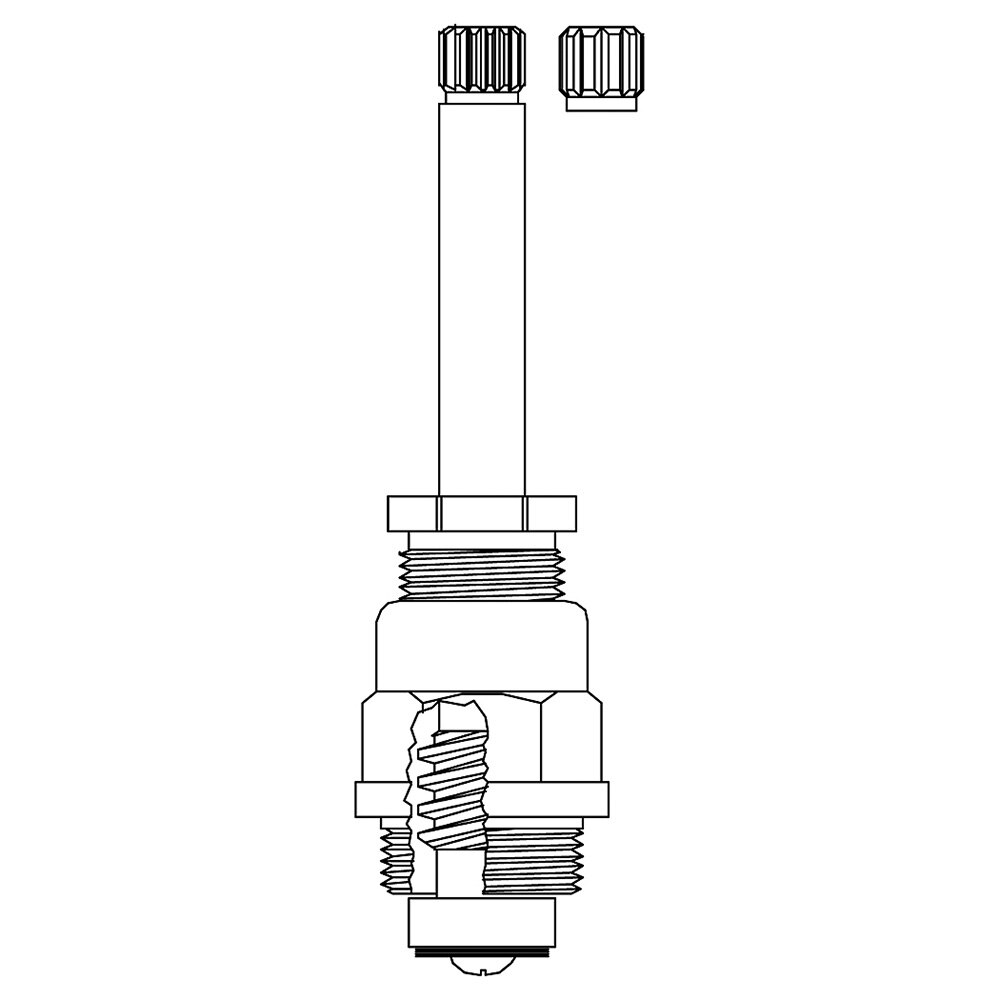 Stem Right Hand Hot Or Cold Fits Block Brass