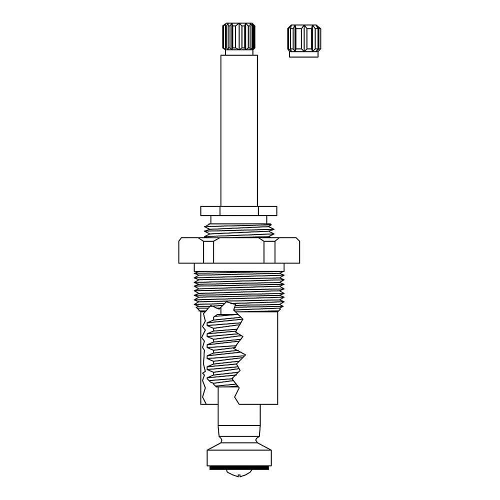 Stem Right Hand Hot Fits Central Brass