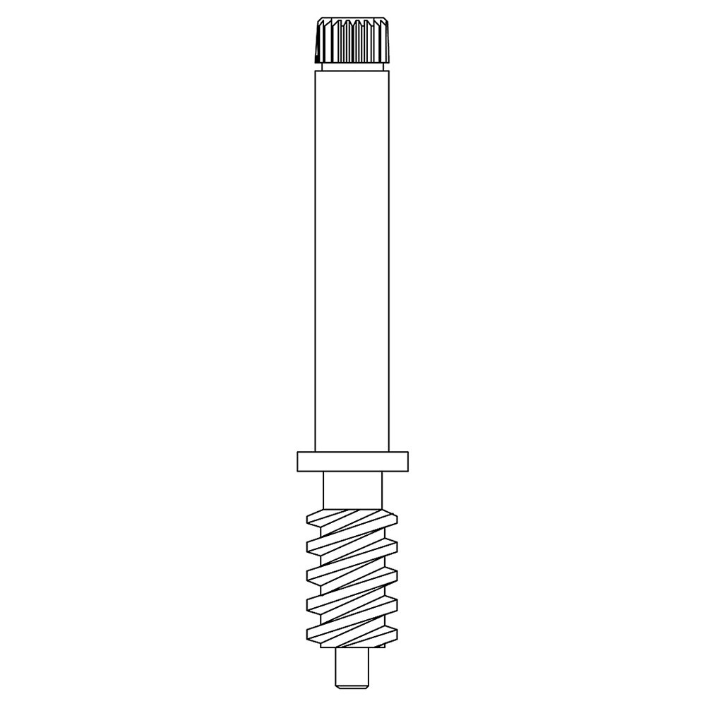 Stem Right Hand Hot Fits American Standard B200