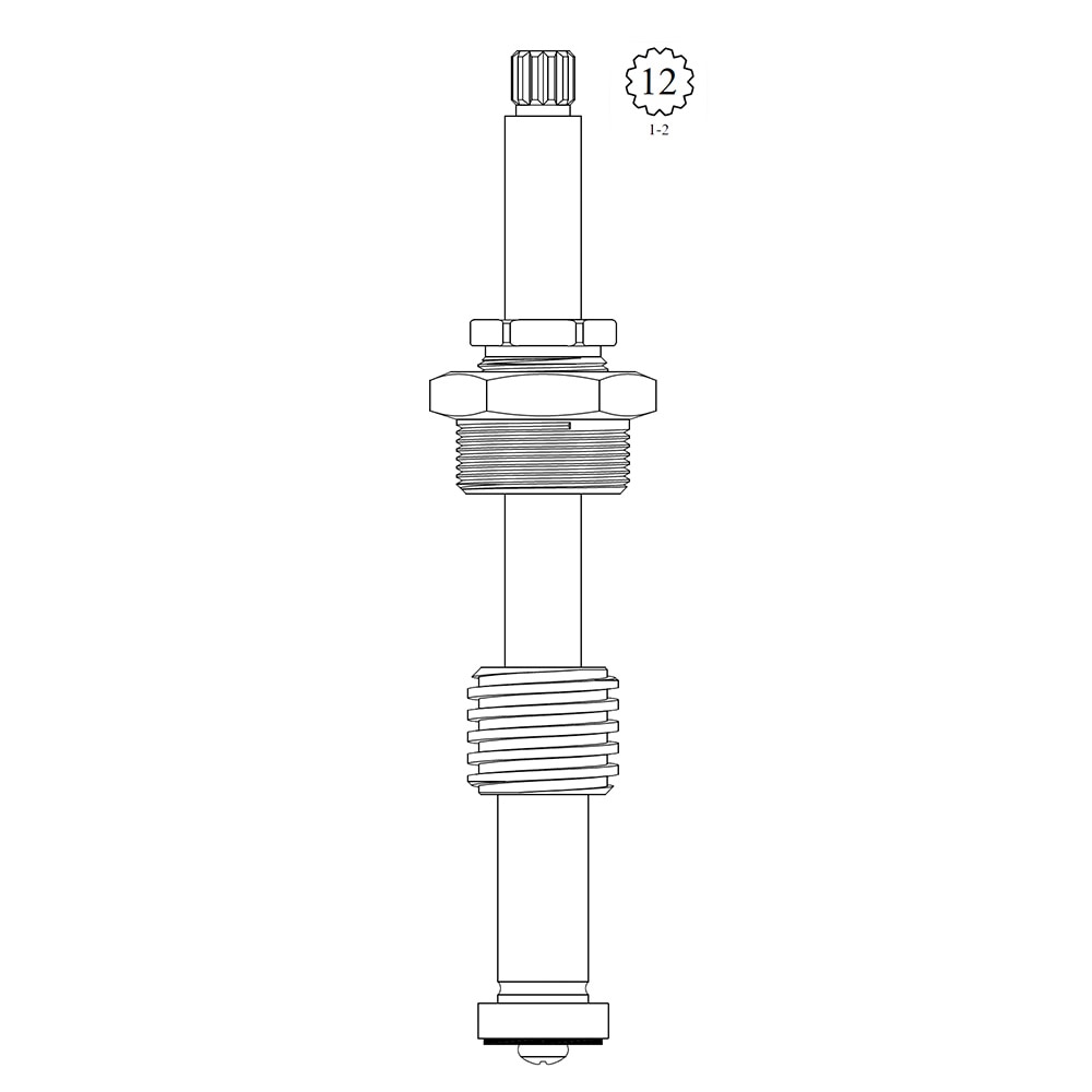 Stem Right Hand Hot or Cold Fits Briggs Republic