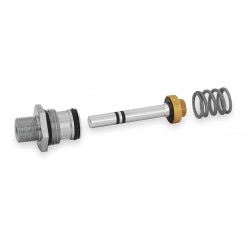 Pedal Valve Repair Kit, 1/2 Inch NPT, Nickle and Stainless Steel Finish for Sani-Lav 100 series, Replaces All Pedal Valves, Includes Plunger Assembly, Stainless Steel Spring, Threaded Insert