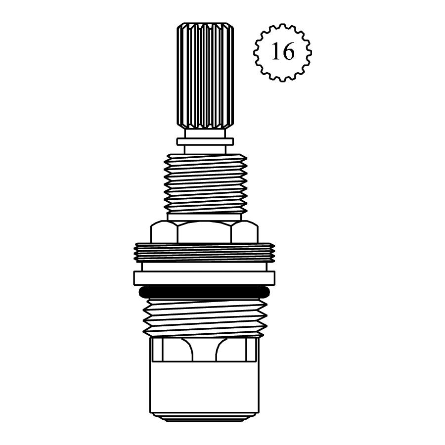 Ceramic Right Hand Stem Lead Compliant Fits Newport Brass