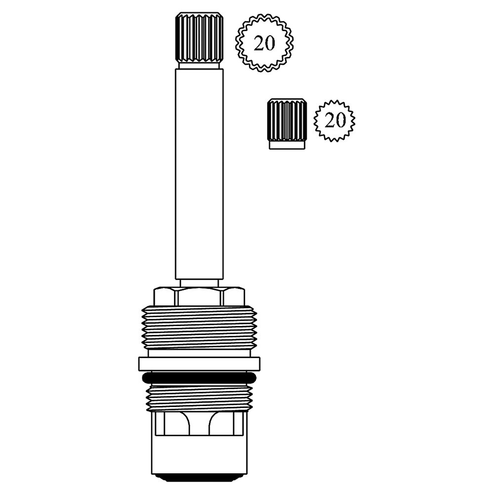 Stem Hot Ceramic Fits Speakman