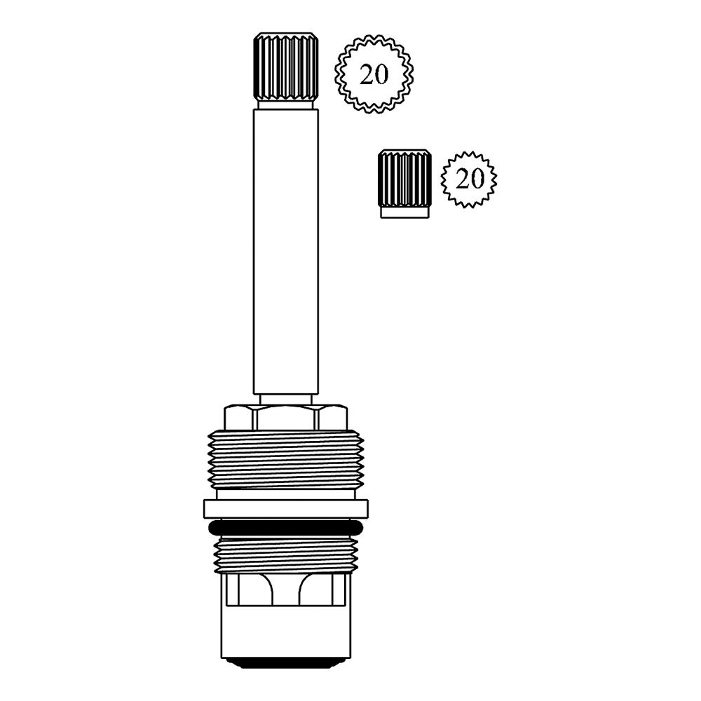 Stem Cold Ceramic Fits Speakman