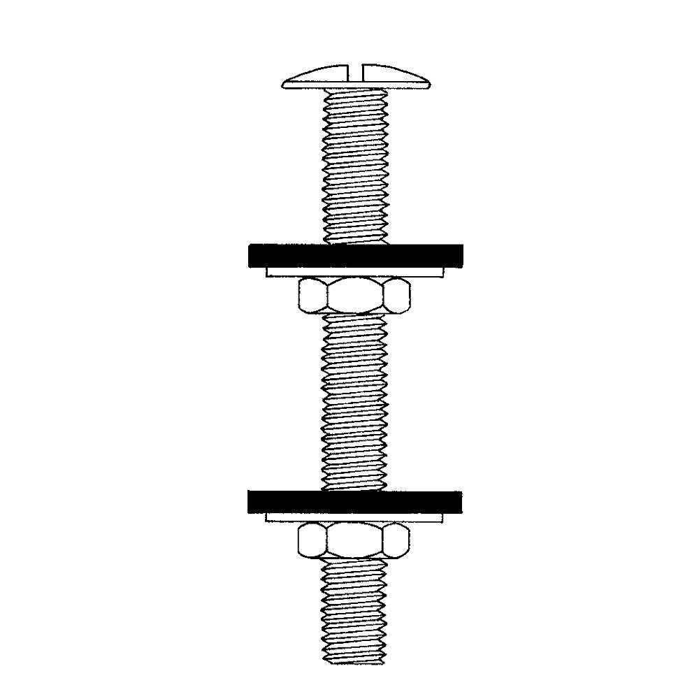 Bolt 3/8 In Close Couple Toilet Tank To Bowl