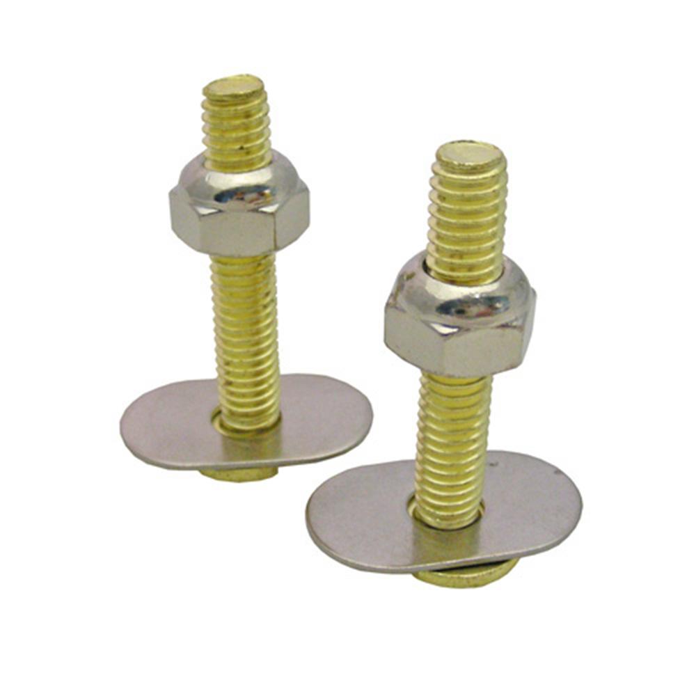 Closet Bolt 5/16 X 2 1/4 Inch Brass With Oval Washer