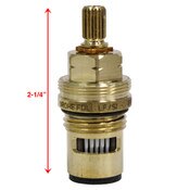 Right Hand Cold Ceramic Cartridge, 1/4 Turn Counter-Clockwise Closing, 1/2 Headpart, Grohe