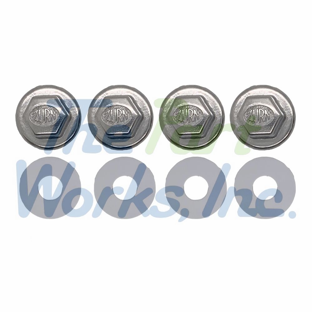 Chrome Plated Nuts and Washers (Pack of 4) for Wall Hung Toilet Carrier, Zamac