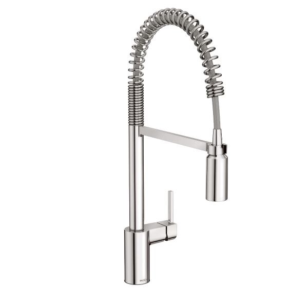 Align chrome single handle pre-rinse spring pull down Kitche