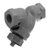 Threaded 3/4 Inch IPS Cast Iron Wye Strainer 250SWP 20 Mesh Screen Bituminous Coated