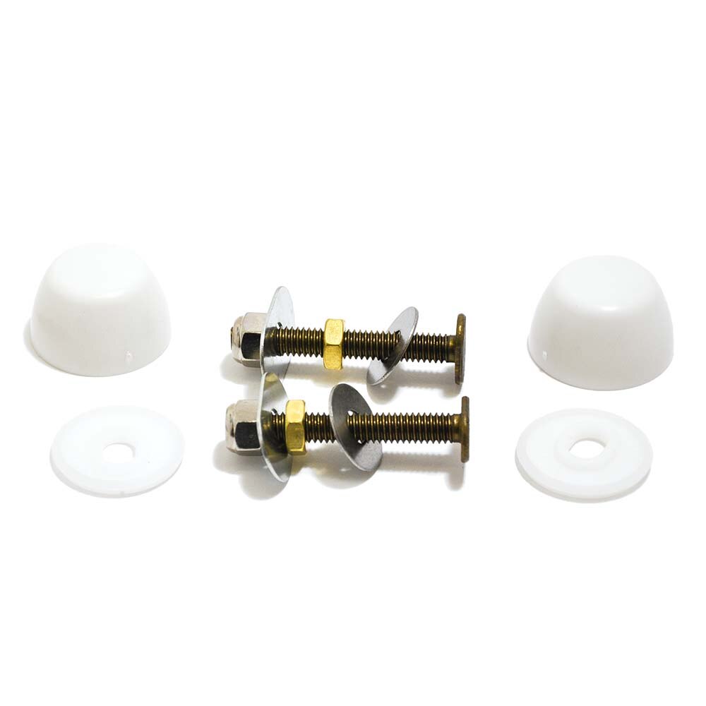 Bolt and Cap Kit (Pair) White 5/16 X 2 1/4 Inch