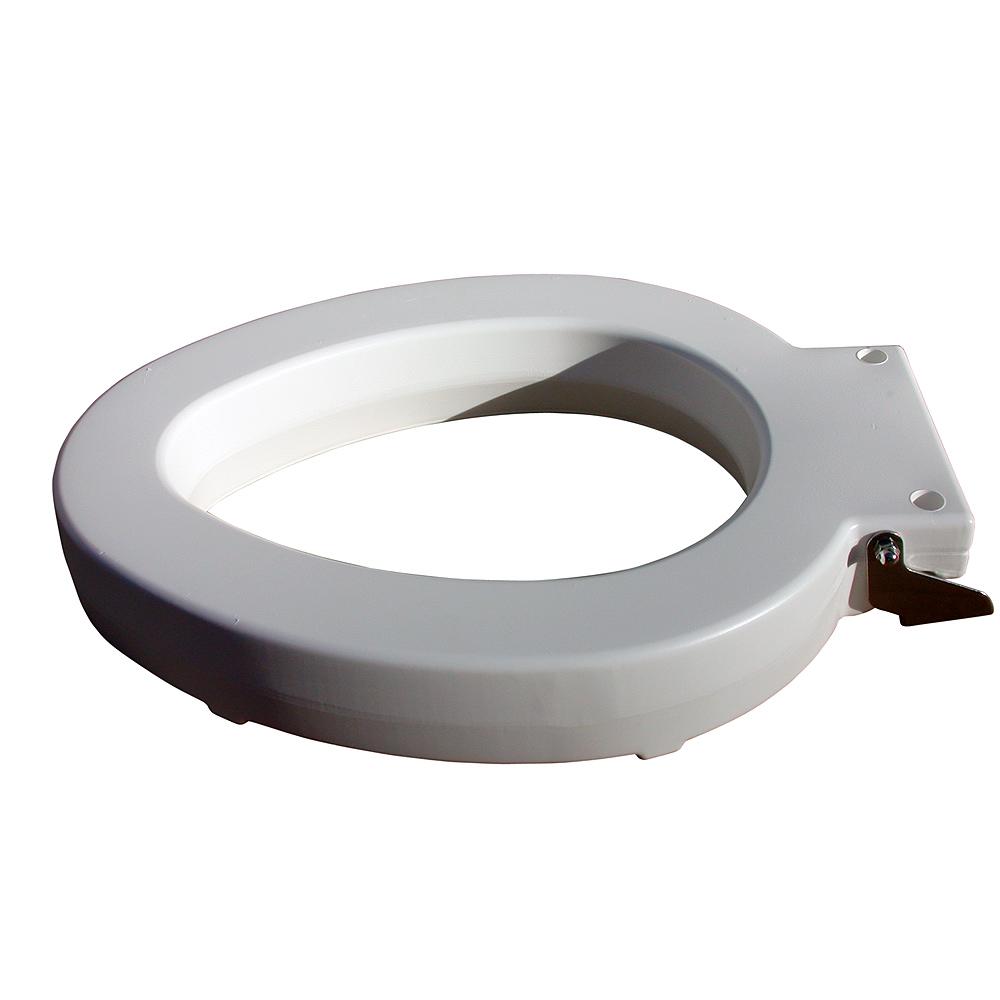 Toilet Seat, ELG, CF less Cover, Lift Spacer, 4 Inch, White