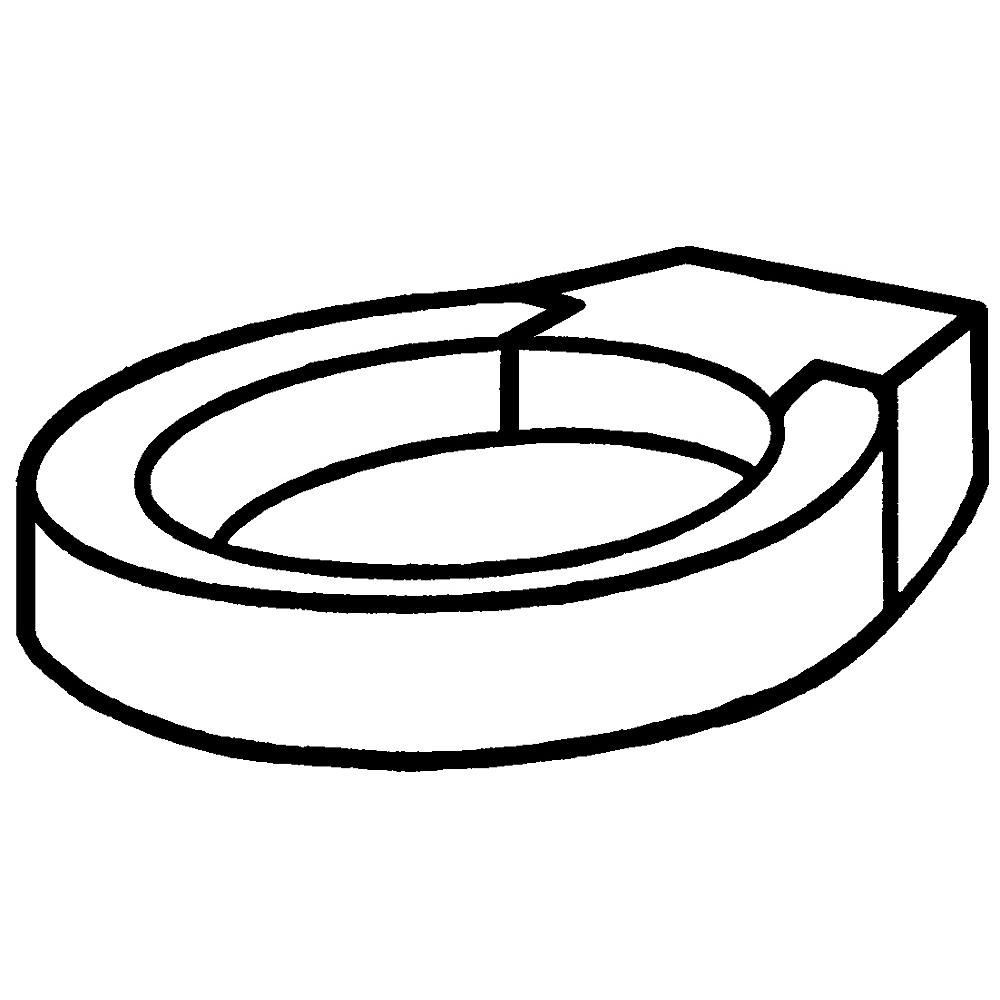 Toilet Seat White Round Front 4 In Ada Lift