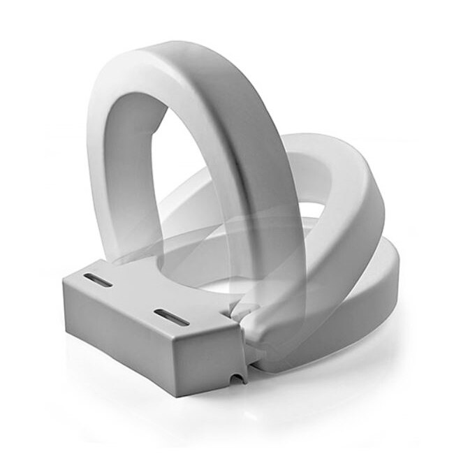 Toilet Seat White Round Front 4 In Ada Lift